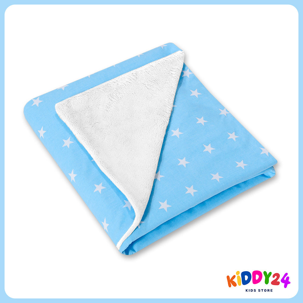 Sternchen Blue Wendedecke für Kindersitz – Weich, warm und praktisch
