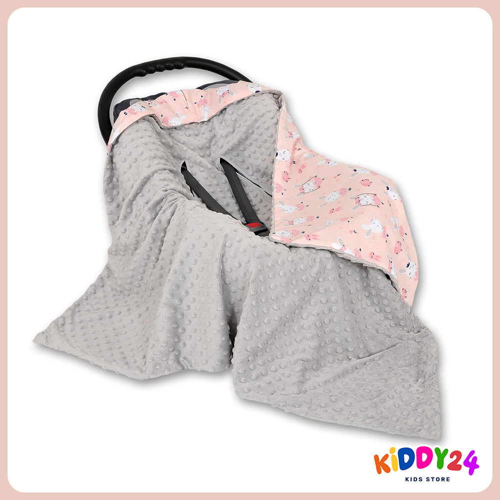 Ballerinen Rosa/Grey Wendedecke für Kindersitz – Weich, warm und praktisch