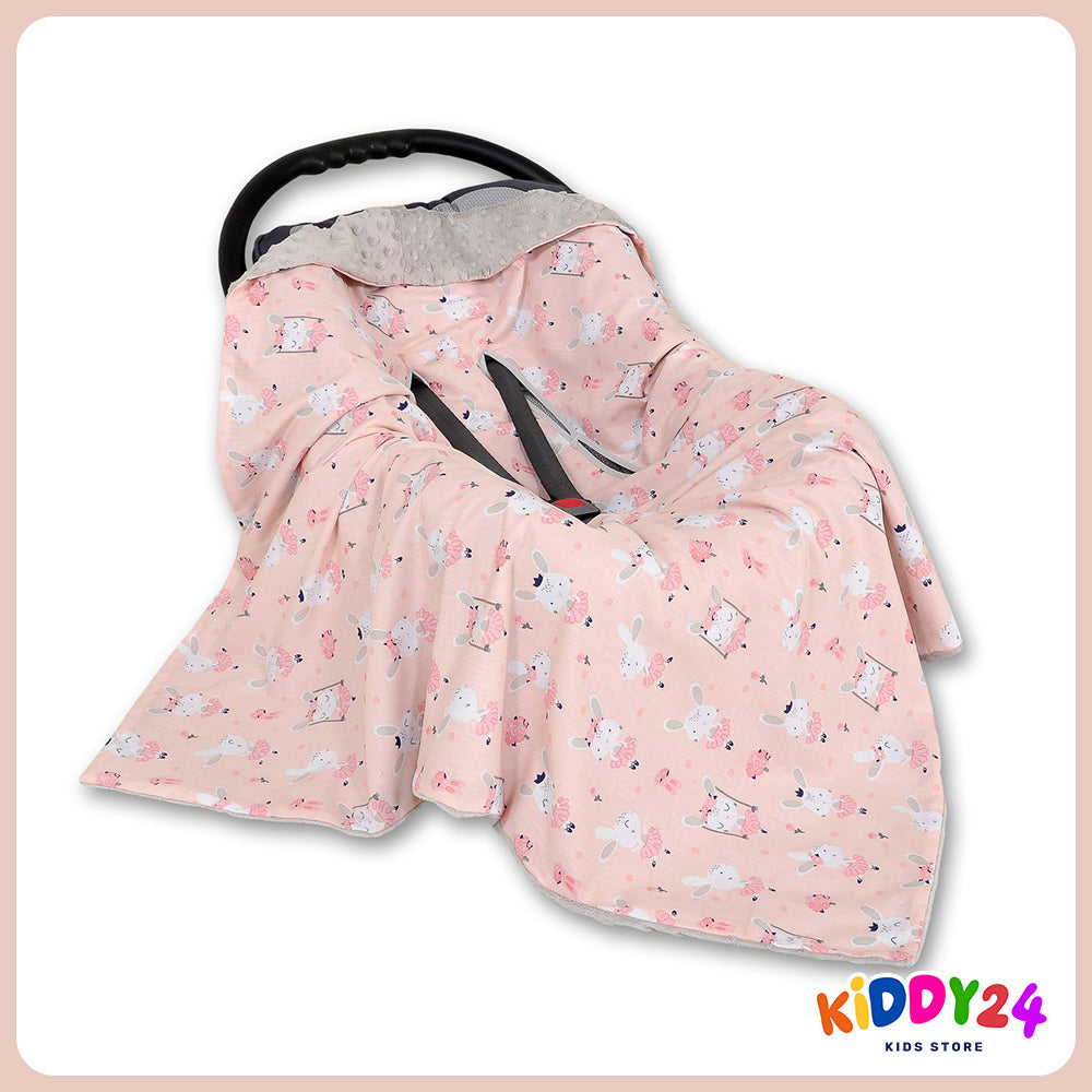 Ballerinen Rosa/Grey Wendedecke für Kindersitz – Weich, warm und praktisch