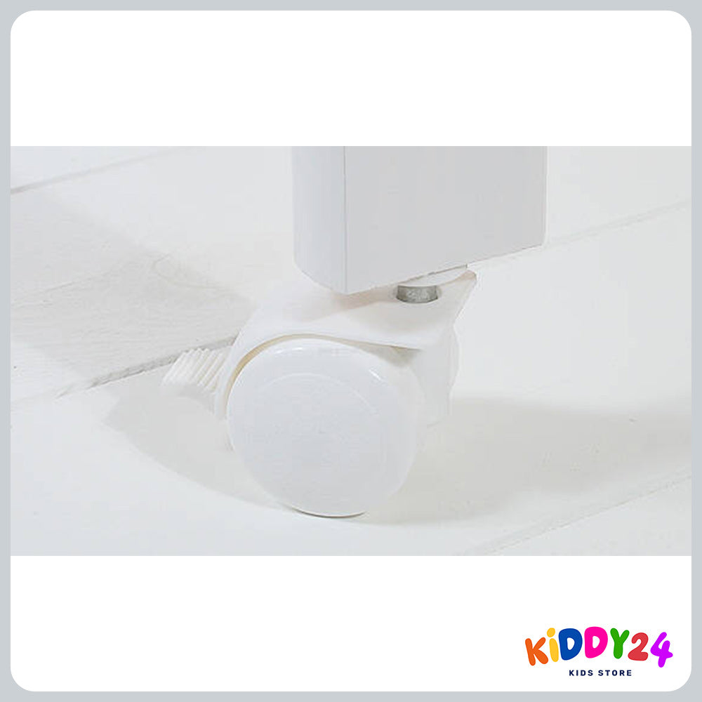 Babybettchenrolle 4er-Set Weiß – Sicherer Halt & Eleganz fürs Kinderbett