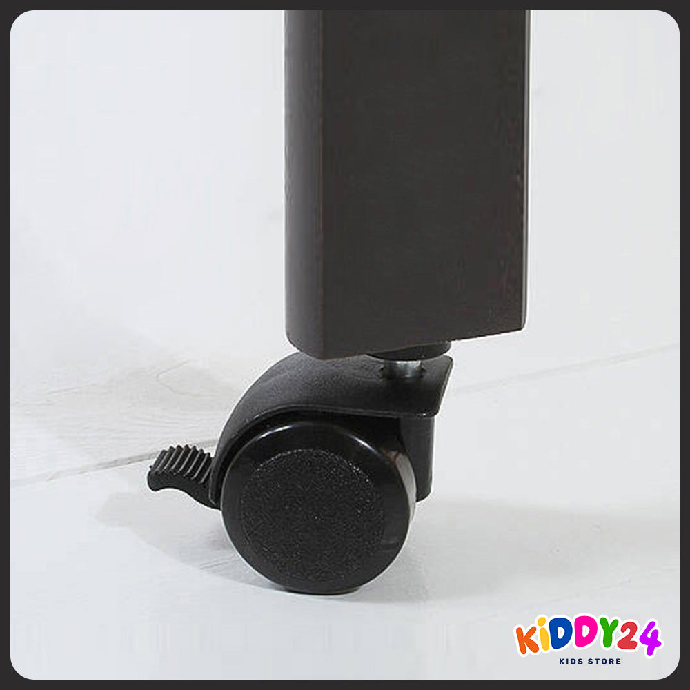 Babybettchenrolle 4er-Set Schwarz – Sicherer Halt & Eleganz fürs Kinderbett