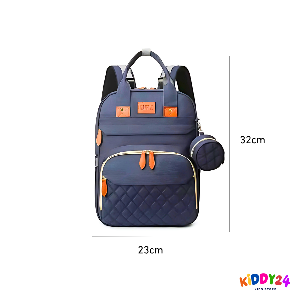 3-in-1 Wickelrucksack mit faltbarem Babybett – Perfekt für unterwegs