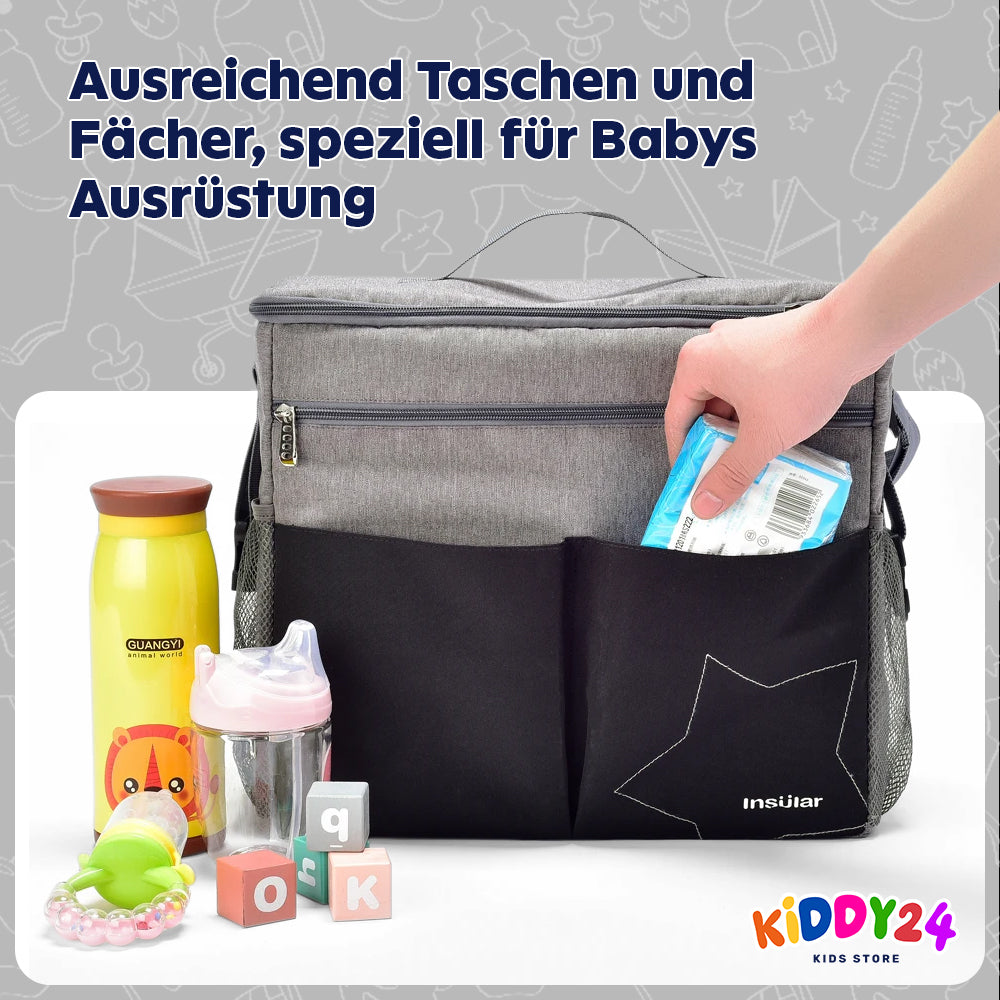 Große Baby-Wickeltasche – Komfort & Ordnung für jede Mama