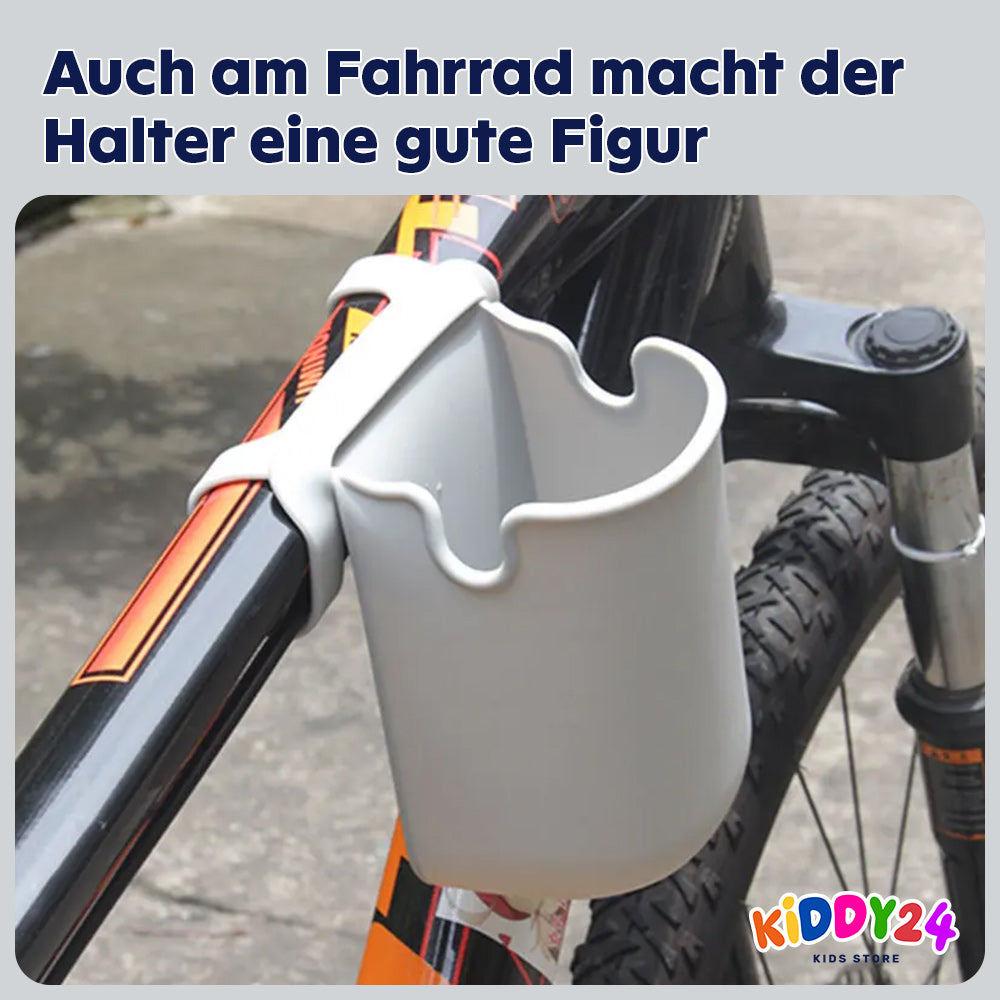 Silikon-Getränkehalter für Kinderwagen & Fahrrad – Flexibler Flaschen- & Handyhalter