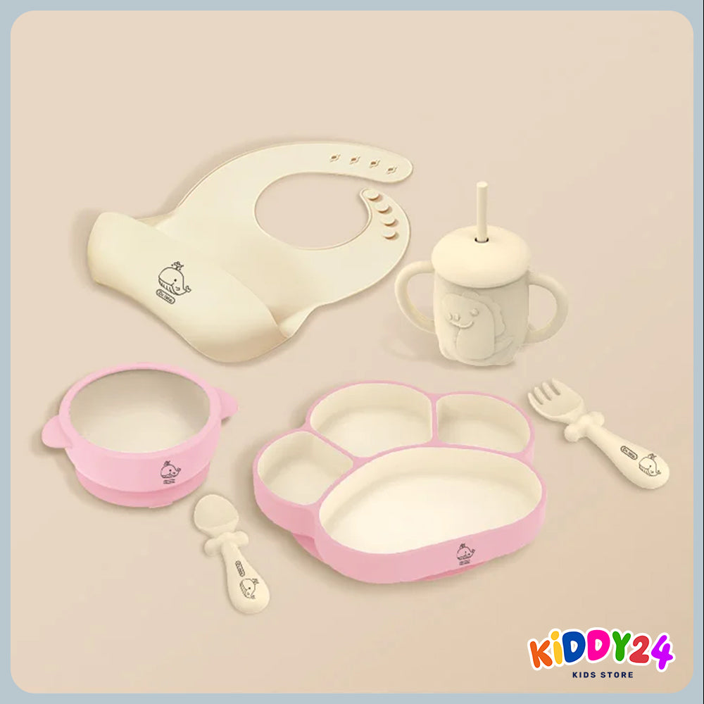 Komplettes Baby-Tischset – rutschfestes Silikon-Geschirr