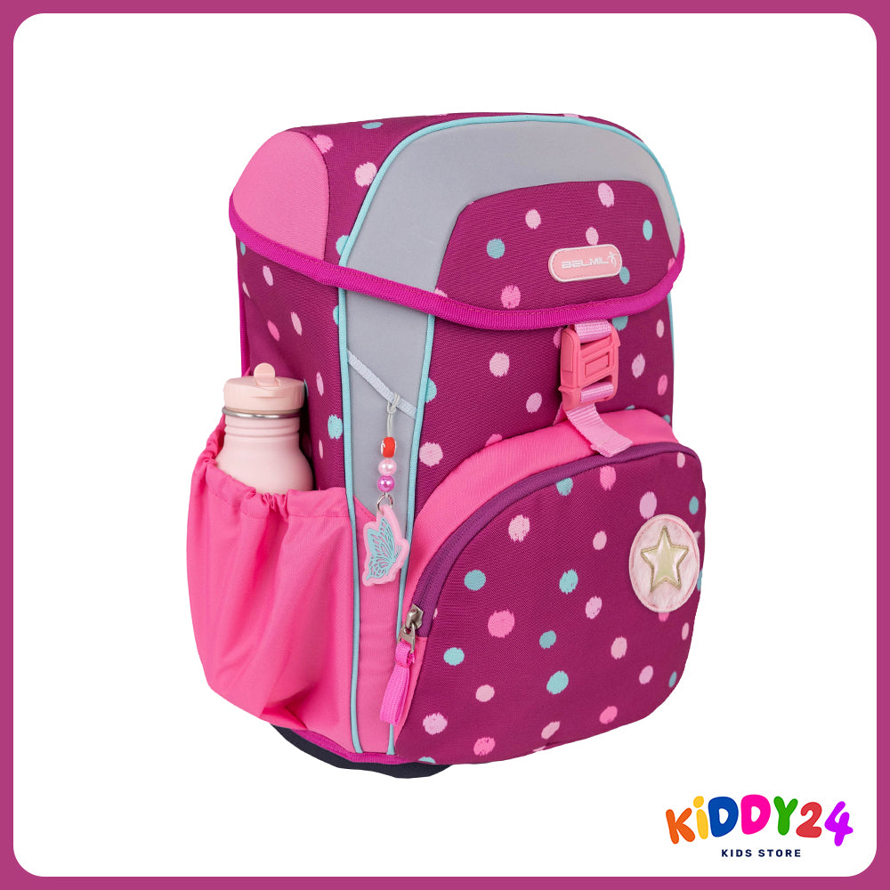 Ergonomisches Schulranzen-Set für Mädchen – Maxi Starry Bubbles (5-teilig)