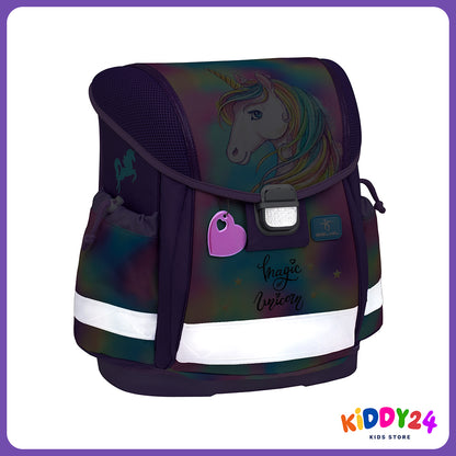 Ergonomisches Schulranzen-Set für Mädchen – Classy Rainbow Color (4-teilig)