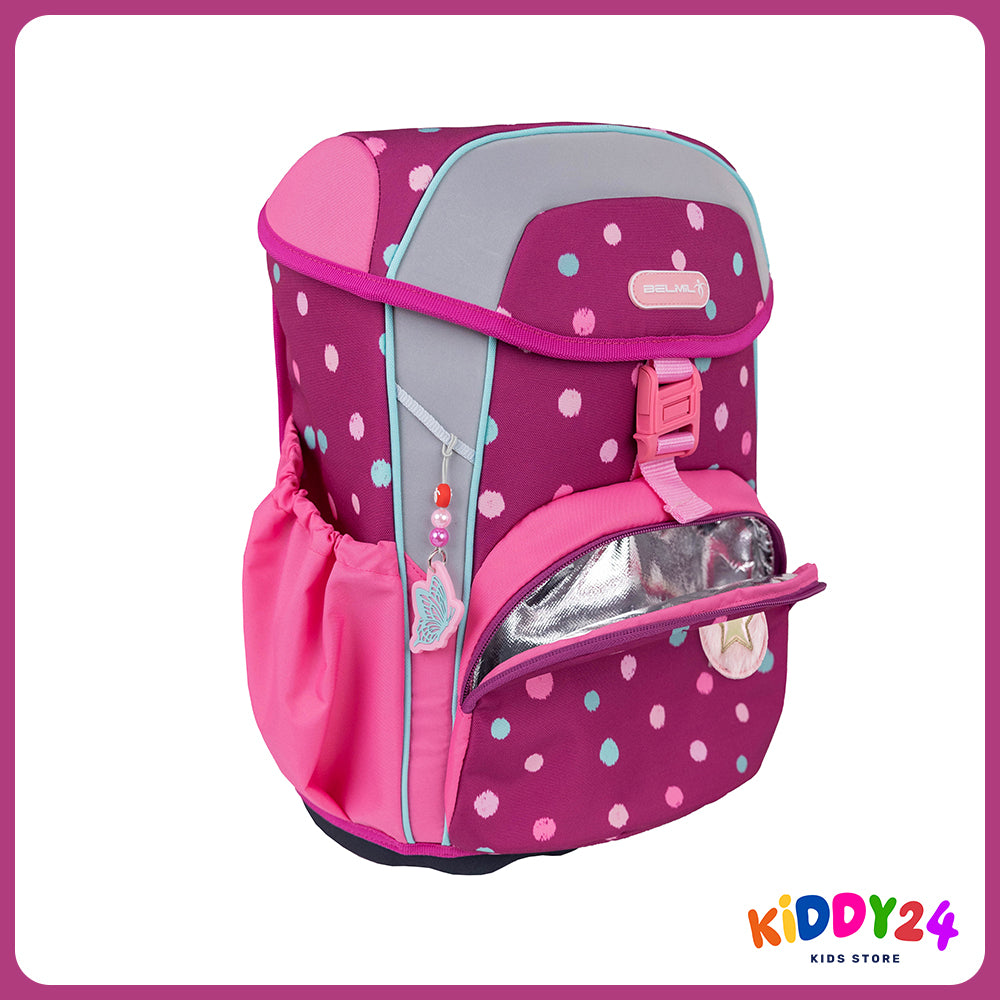 Ergonomisches Schulranzen-Set für Mädchen – Maxi Starry Bubbles (5-teilig)