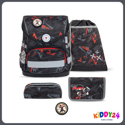 Ergonomisches Schulranzen-Set für Jungen – Maxi Ninja (5-teilig)