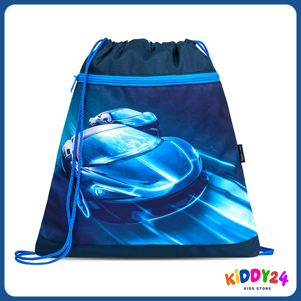 Ergonomisches Schulranzen-Set für Jungen – Racing Blue Neon