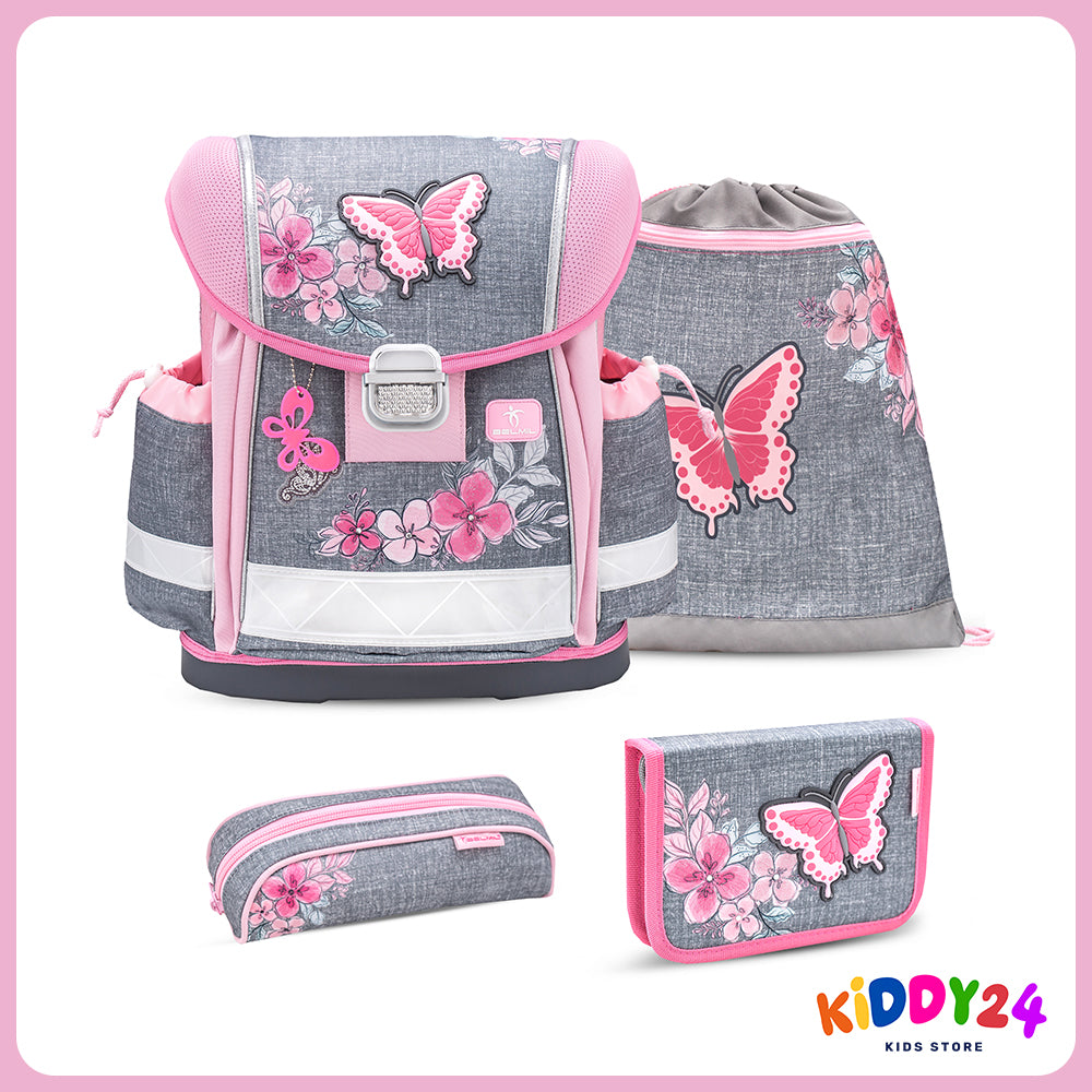 Ergonomisches Schulranzen-Set für Mädchen – Classy Elegant (4-teilig)