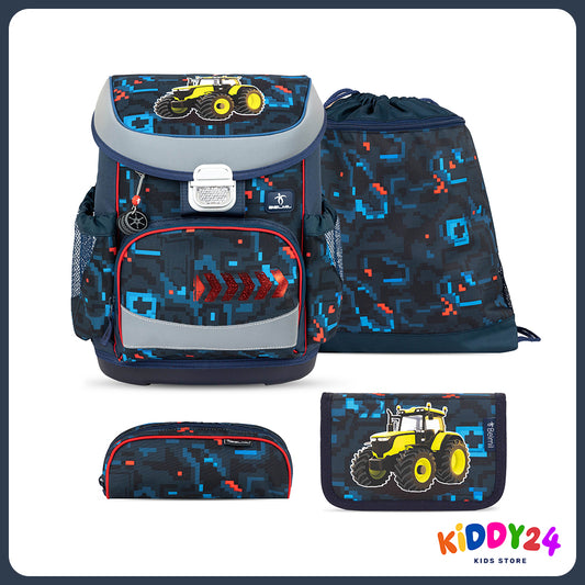 Ergonomisches Schulranzen-Set „PixelTrak“ – Leicht, bequem & perfekt für Jungen