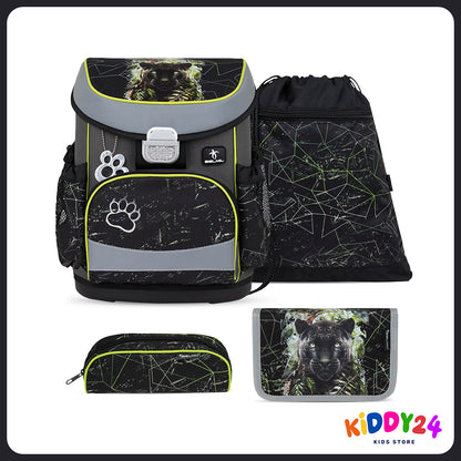 Ergonomisches Schulranzen-Set für Jungen – Black Panther, leicht & bequem