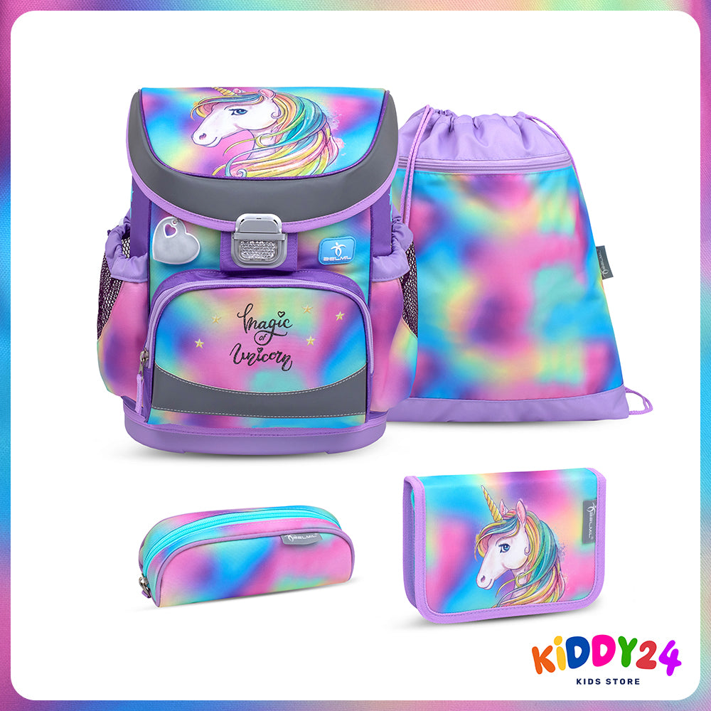 Ergonomisches Schulranzen-Set im „Rainbow Color“-Design – komfortables Set für Mädchen