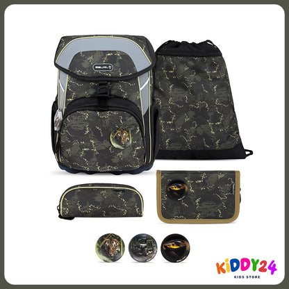 Ergonomisches Schulranzen-Set für Jungen – Maxi Night Hunter (5-teilig)