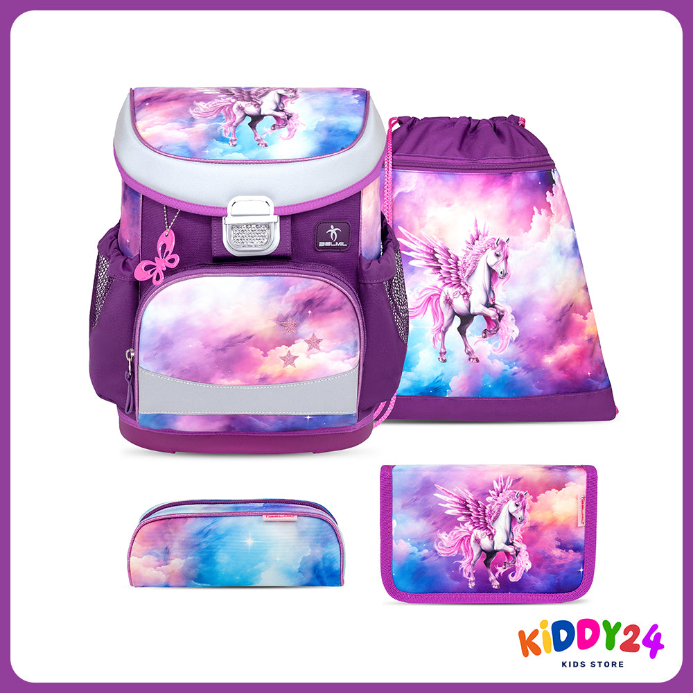 Ergonomisches Schulranzen-Set im „Pegasus“-Design – komfortables Set für Mädchen