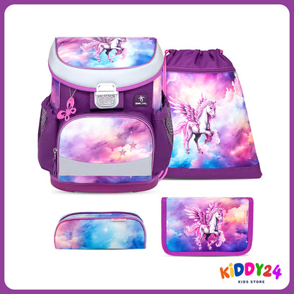 Ergonomisches Schulranzen-Set im „Pegasus“-Design – komfortables Set für Mädchen