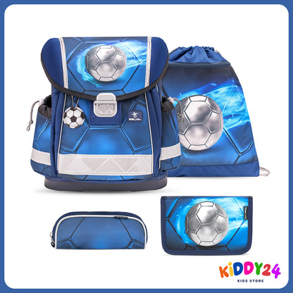 Ergonomisches Schulranzen-Set für Jungen – Football 4 (4-teilig)