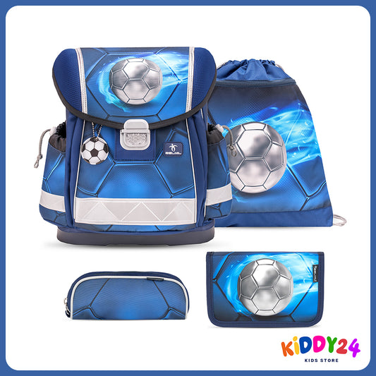 Ergonomisches Schulranzen-Set für Jungen – Football 4 (4-teilig)