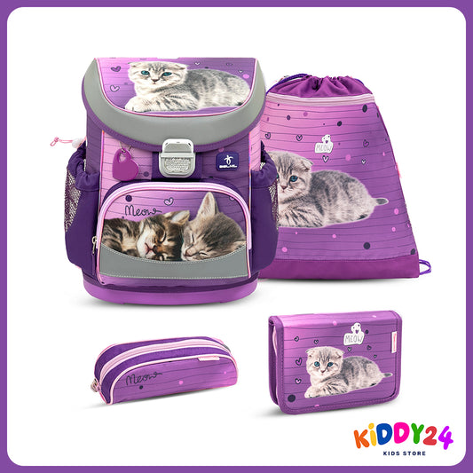 Ergonomisches Schulranzen-Set im „Little Caty“-Design – komfortables Set für Mädchen