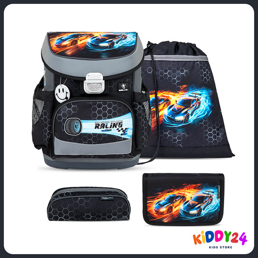 Ergonomisches Schulranzen-Set „Race It“ – Leicht, bequem & perfekt für Jungen