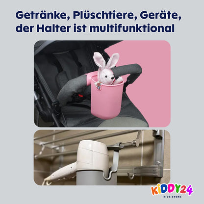 Silikon-Getränkehalter für Kinderwagen & Fahrrad – Flexibler Flaschen- & Handyhalter
