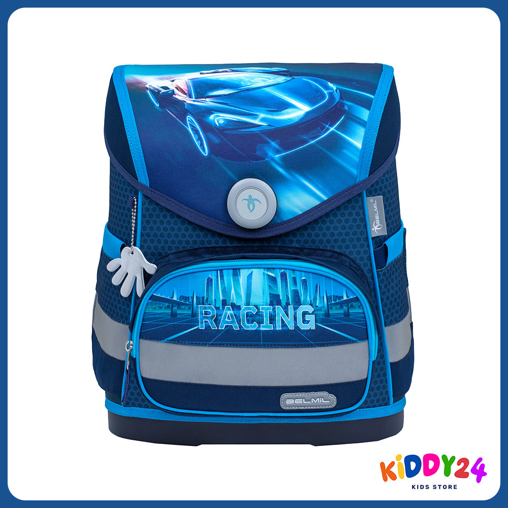 Ergonomisches Schulranzen-Set für Jungen – Racing Blue Neon