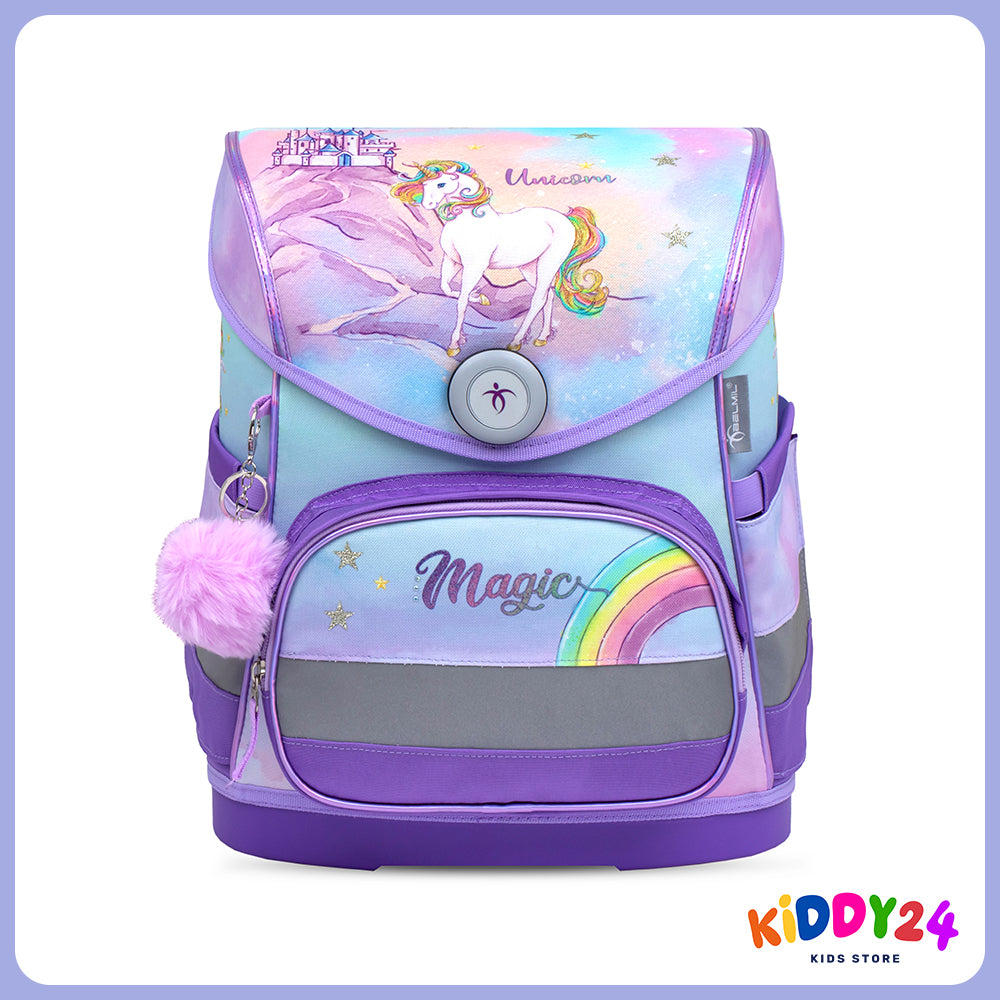 Ergonomisches Rainbow Unicorn Magic Schulset für kleine Prinzessinnen