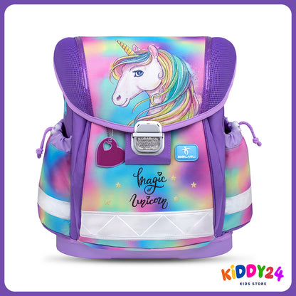 Ergonomisches Schulranzen-Set für Mädchen – Classy Rainbow Color (4-teilig)