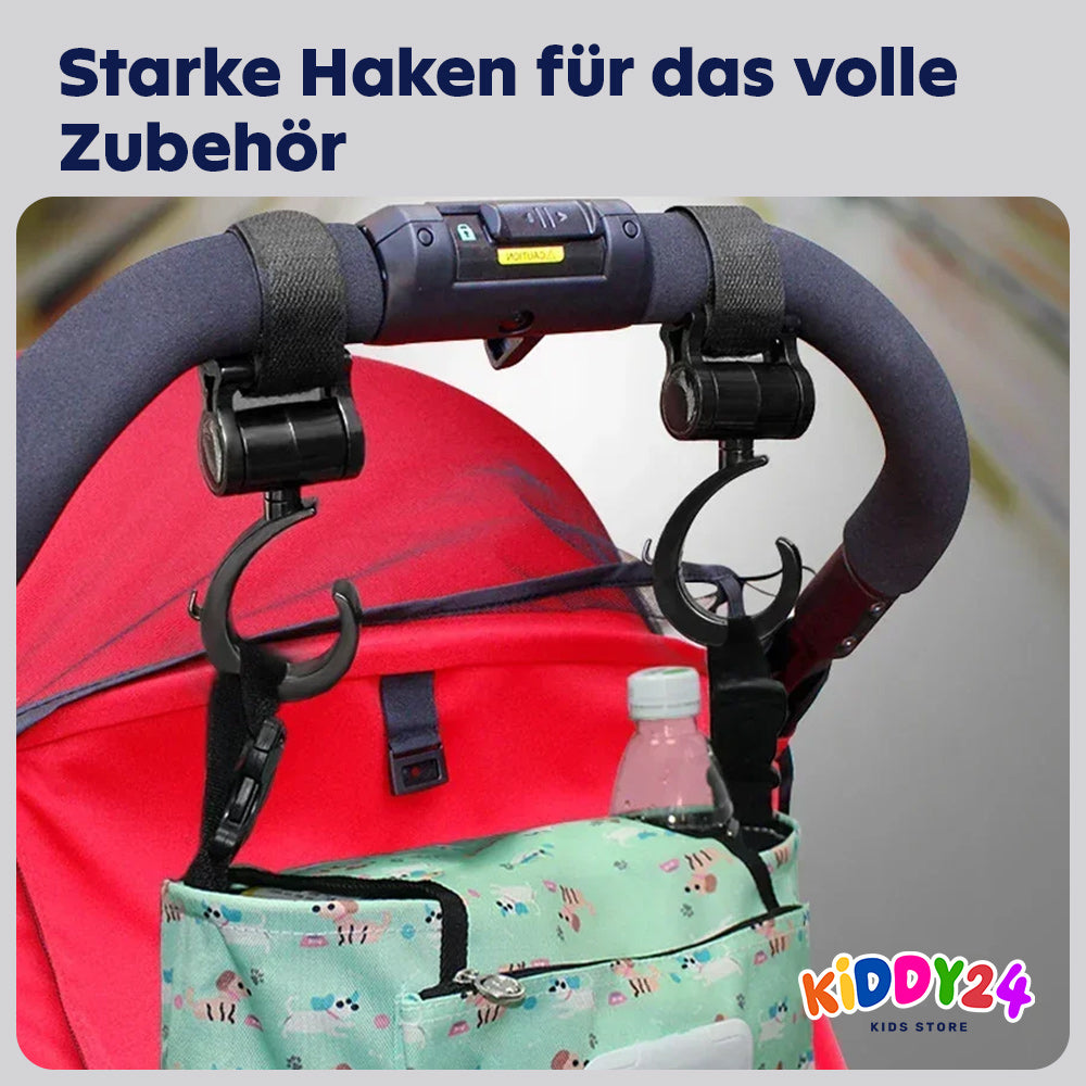 Universelle Kinderwagenhaken – Perfekte Lösung für Taschen, Einkäufe & Kinderwagen-Zubehör