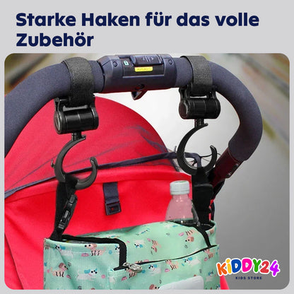 Universelle Kinderwagenhaken – Perfekte Lösung für Taschen, Einkäufe & Kinderwagen-Zubehör