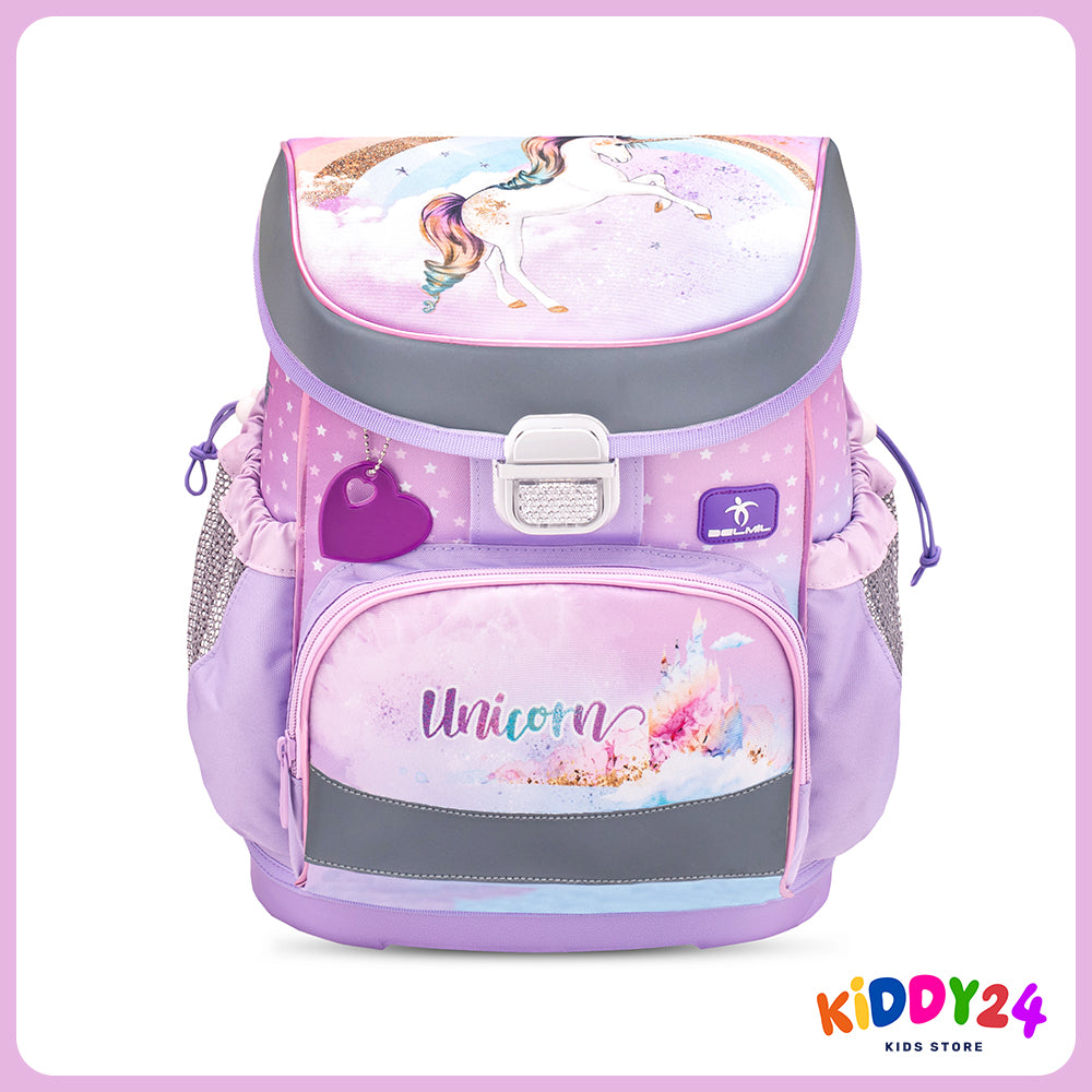 Ergonomisches Schulranzen-Set im „Rainbow Unicorn“-Design – komfortables Set für Mädchen