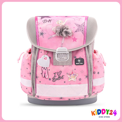 Ergonomisches Schulranzen-Set für Mädchen – Classy Ballet Light Pink (4-teilig)