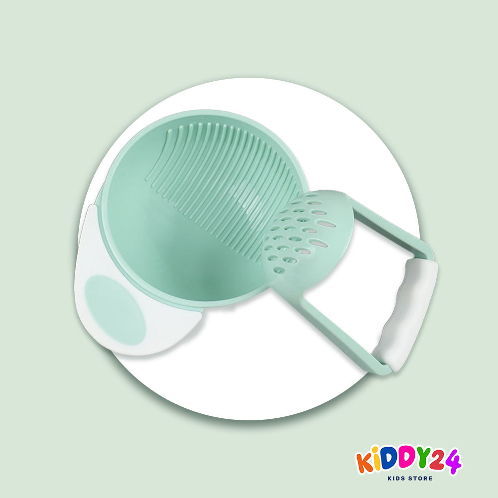 Baby Breischale mit Hand-Zerkleinerer – Frische Beikost einfach zubereiten