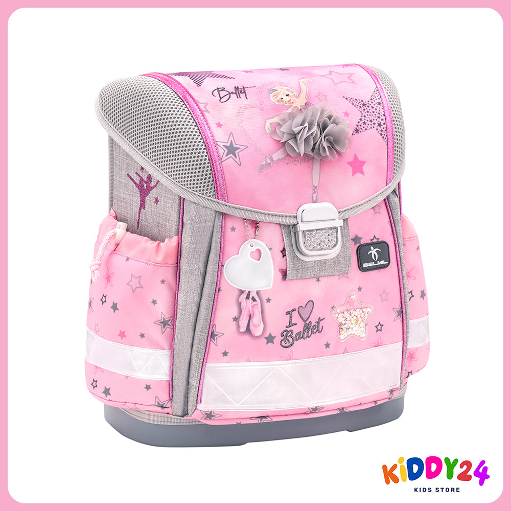 Ergonomisches Schulranzen-Set für Mädchen – Classy Ballet Light Pink (4-teilig)