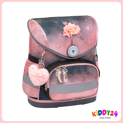 Ergonomisches Schulranzen-Set für Mädchen im eleganten Ballerina-Design – Black/Pink