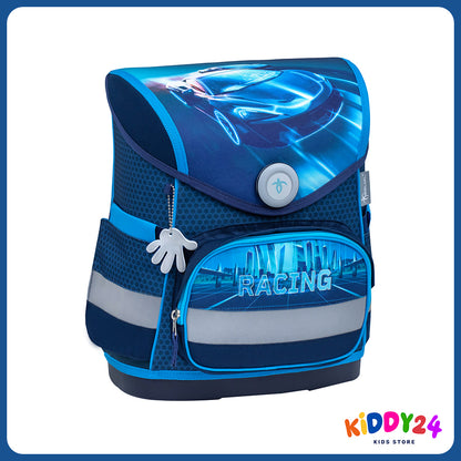 Ergonomisches Schulranzen-Set für Jungen – Racing Blue Neon