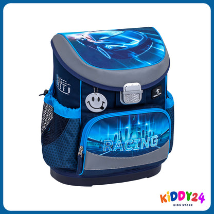 Ergonomisches Schulranzen-Set „Racing Blue Neon“ – leicht, bequem & perfekt für Jungen