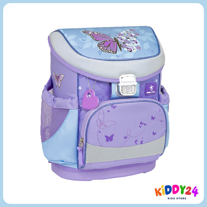Ergonomisches Schulranzen-Set im „Purple Blue Butterfly“-Design – komfortables Set für Mädchen