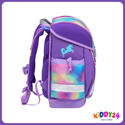 Ergonomisches Schulranzen-Set für Mädchen – Classy Rainbow Color (4-teilig)