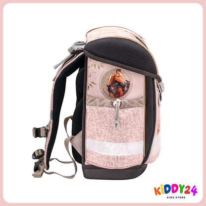 Ergonomisches Schulranzen-Set für Mädchen – Classy Horse Chestnut (4-teilig)