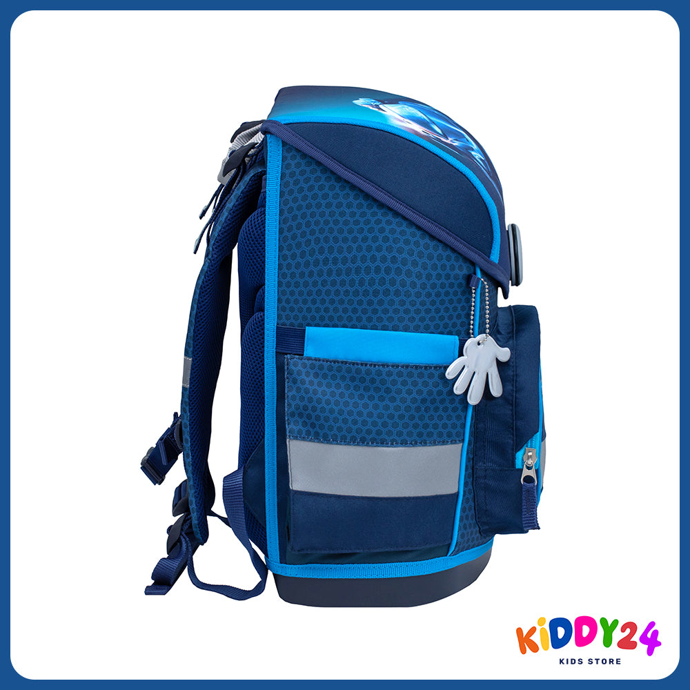 Ergonomisches Schulranzen-Set für Jungen – Racing Blue Neon