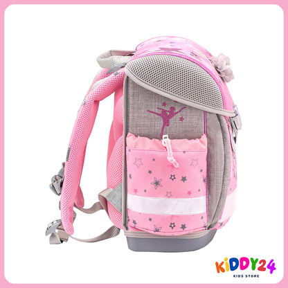 Ergonomisches Schulranzen-Set für Mädchen – Classy Ballet Light Pink (4-teilig)