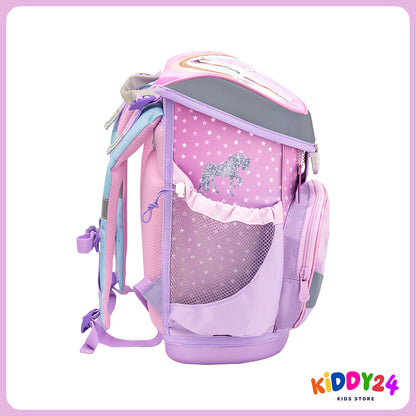 Ergonomisches Schulranzen-Set im „Rainbow Unicorn“-Design – komfortables Set für Mädchen