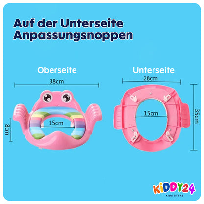Fröhlich bunter WC-Sitz für Kinder – Sicher, bequem & mit Spaß am Töpfchen!
