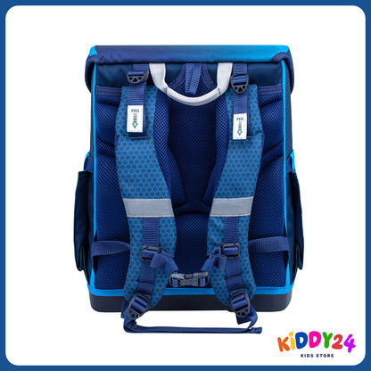 Ergonomisches Schulranzen-Set für Jungen – Racing Blue Neon
