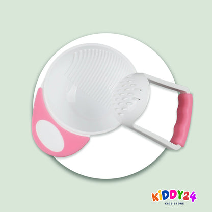 Baby Breischale mit Hand-Zerkleinerer – Frische Beikost einfach zubereiten