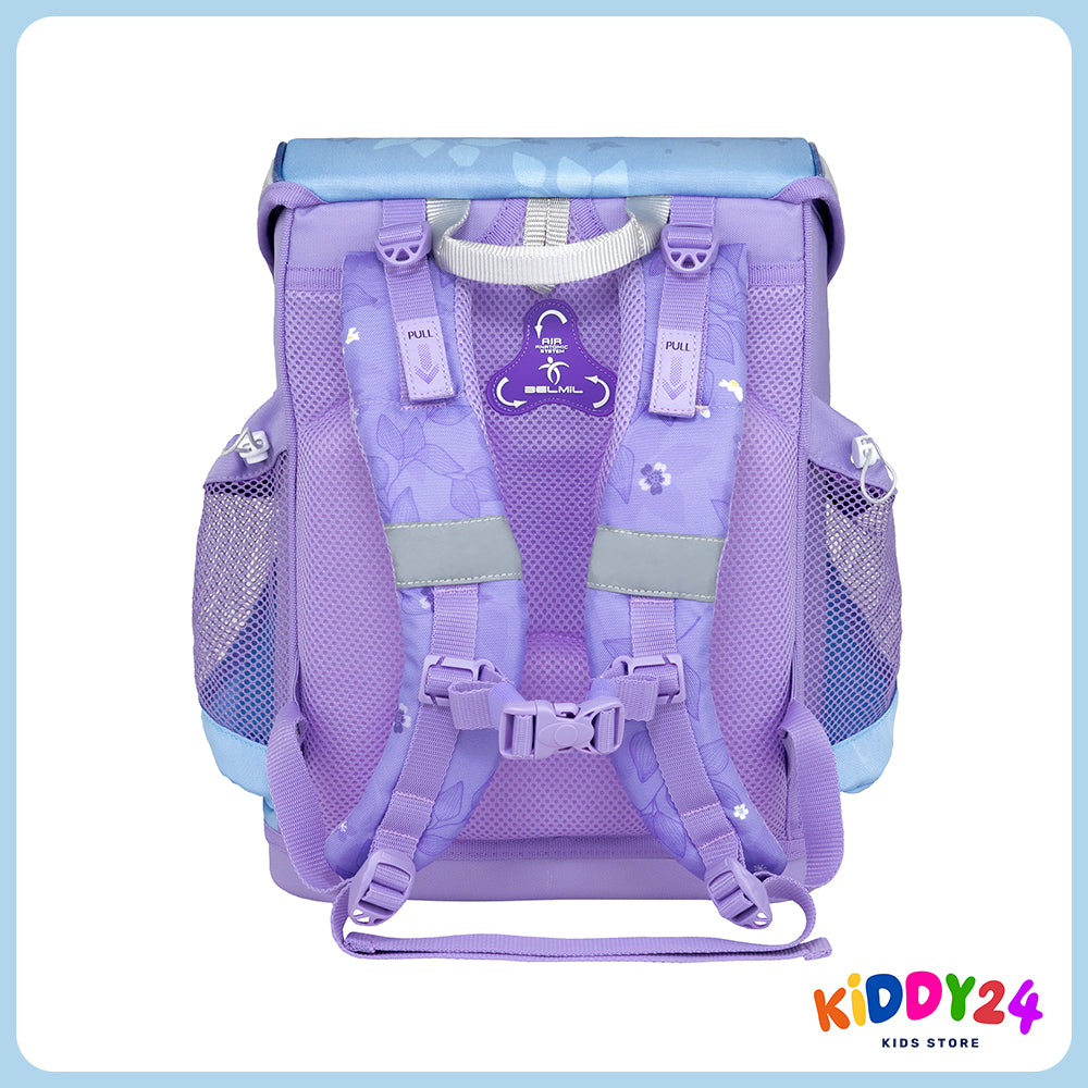 Ergonomisches Schulranzen-Set im „Purple Blue Butterfly“-Design – komfortables Set für Mädchen