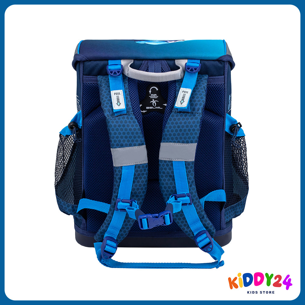 Ergonomisches Schulranzen-Set „Racing Blue Neon“ – leicht, bequem & perfekt für Jungen