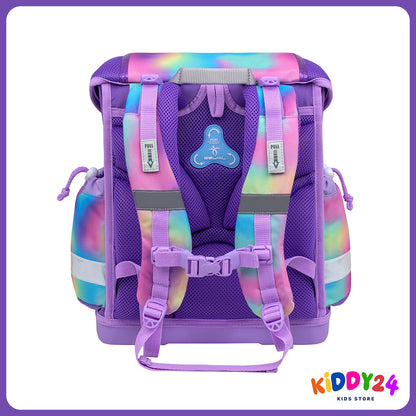 Ergonomisches Schulranzen-Set für Mädchen – Classy Rainbow Color (4-teilig)